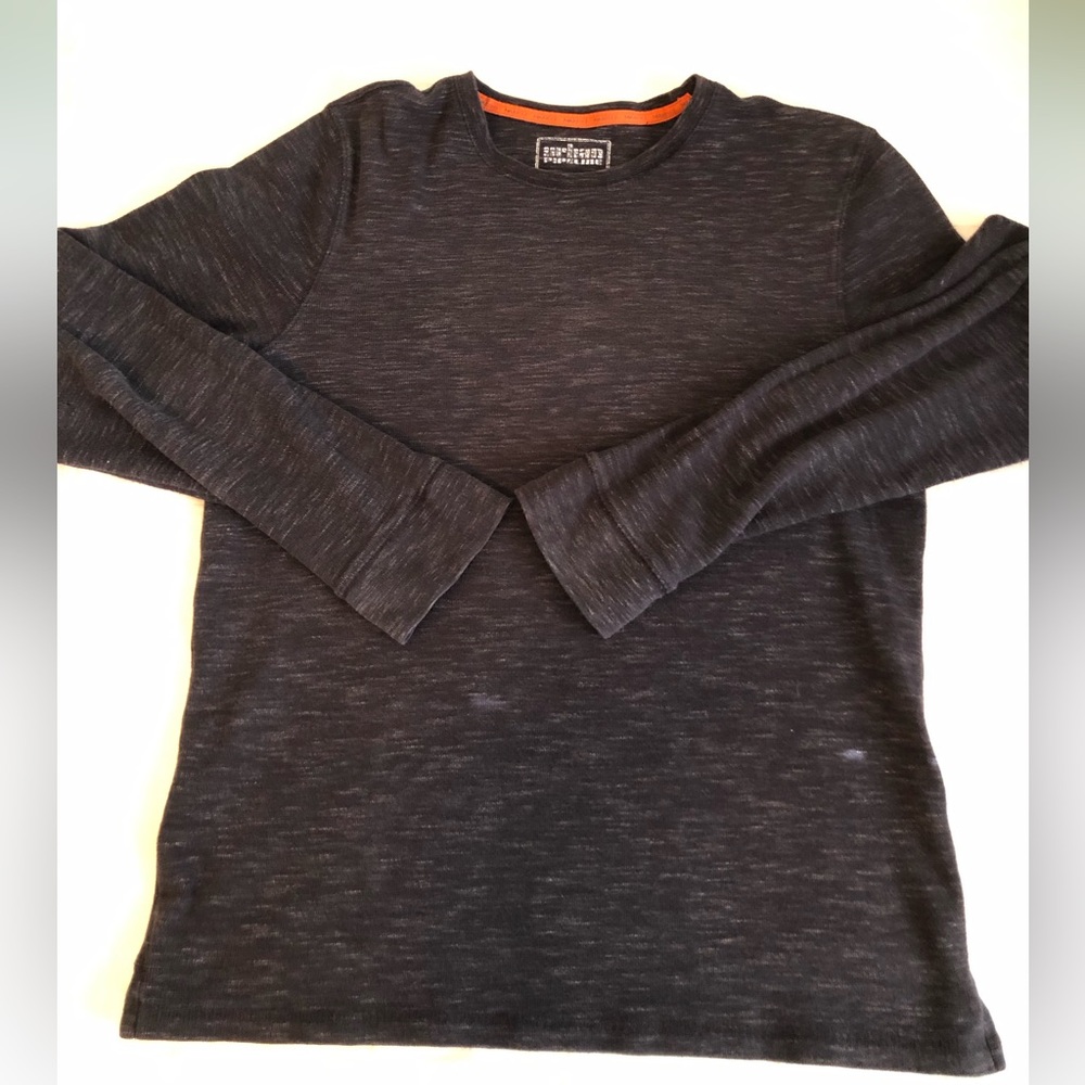 Urban Pipeline Mens Large Long Sleeve t-shirt dark gray thermo material